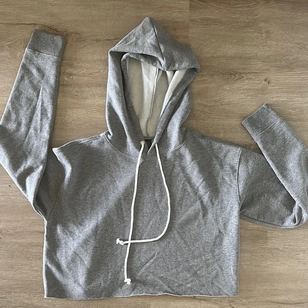 Wild Fable Gray Hoodie Cropped Women’s M - Picture 7 of 7